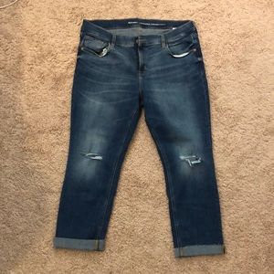 Distressed Capri Jeans from Old Navy